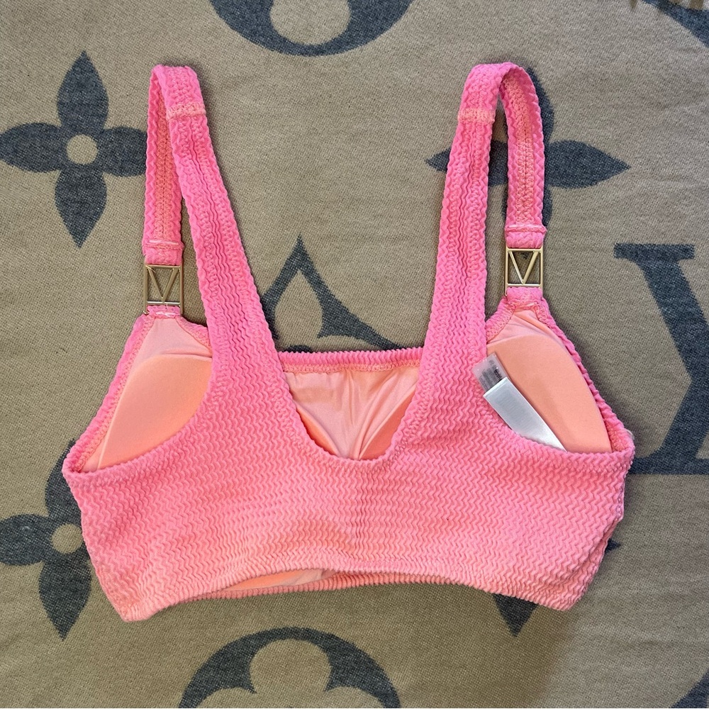 NWT Victoria's Secret 2 pc Bikini The Wave Swim Top & Bottom S-M New with Tags - Picture 4 of 7